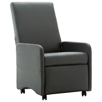 

VidaXL Recliner Gray Leatherette 248633