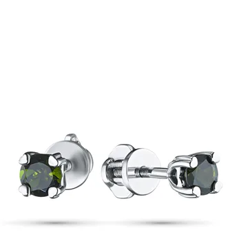 

Pusety of silver with chrome diopside e0605ps02160100