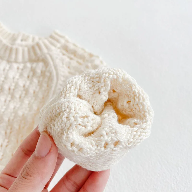 Newborn Baby Girls Knitted Bodysuit Romper Spring Outfit