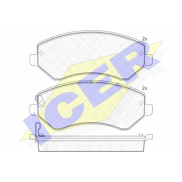Колодки дисковые передние Dodge Caravan/Grand Caravan, Jeep Che