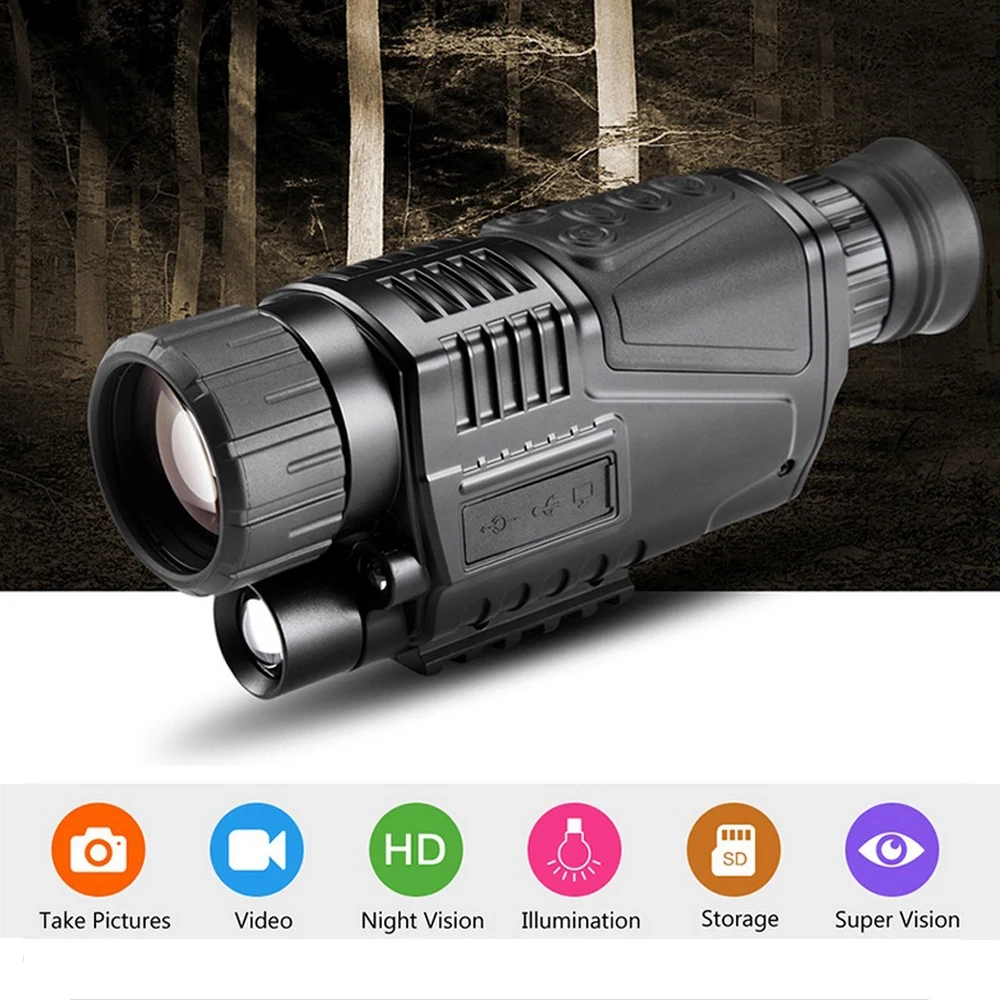 

8X Digital Zoom Infrared Digital Night Vision Monocular Telescope Dual Use Day & Night Hunting Device Image Video Recording
