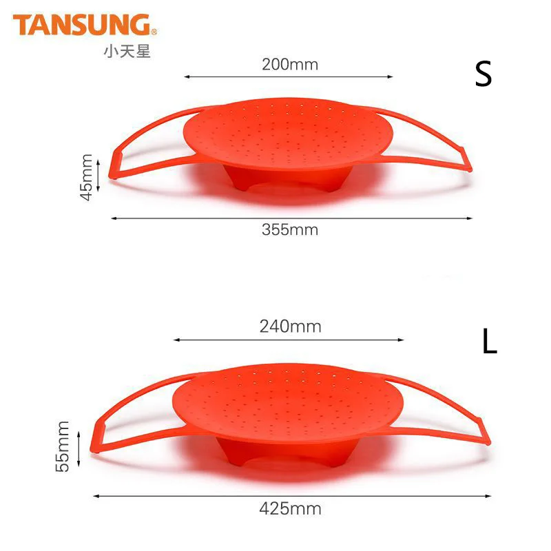 TANSUNG многоразовый силикон отпариватель антипригарный кухонный варочный паровой коврик портативный Паровая корзина инструменты для приготовления пищи, используемые в качестве миски для фруктов