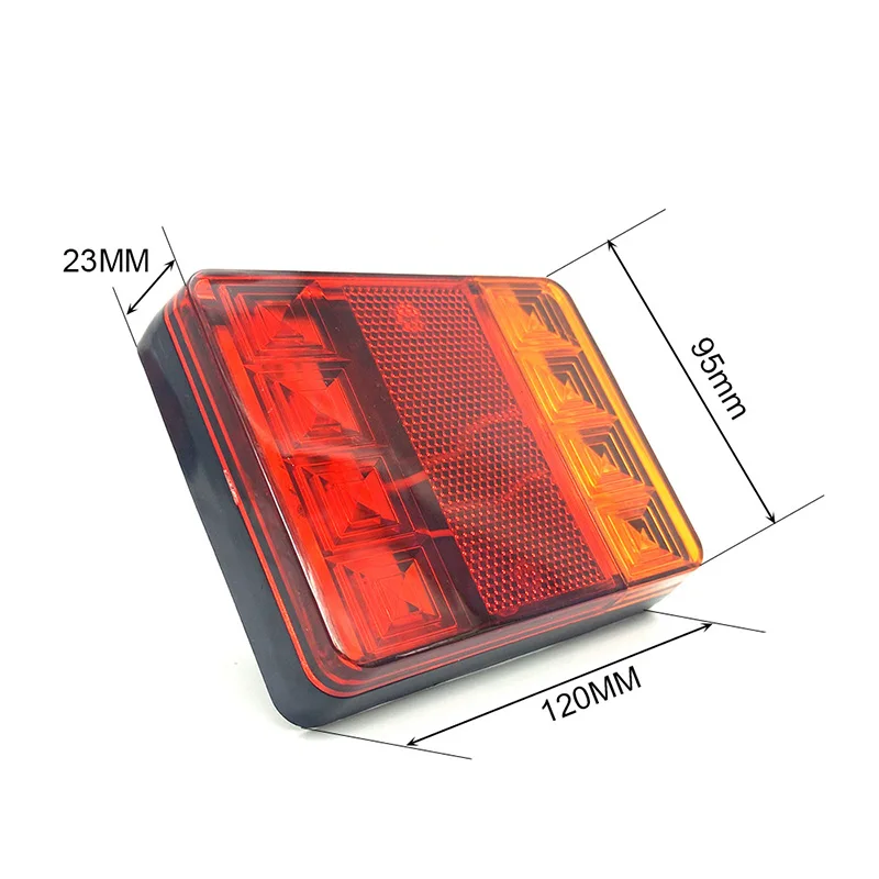 2x12 V Водонепроницаемый прочный автомобиль грузовик светодиодный задний светильник Аварийные огни Задний фонарь для прицепов, рабочими электрическими схемами кемперов ATV лодки
