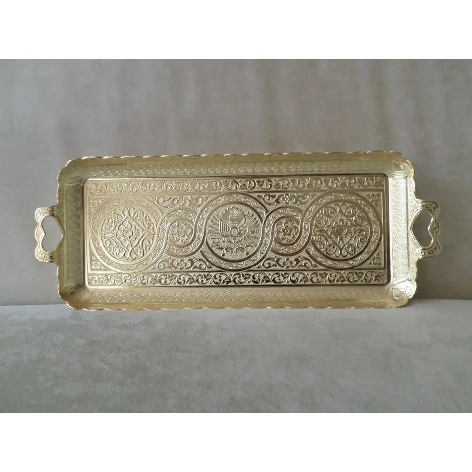Zamac Tray,Turkish Coffee Serving Tray,Tea Serving Tray,Zamzam Serving Tray