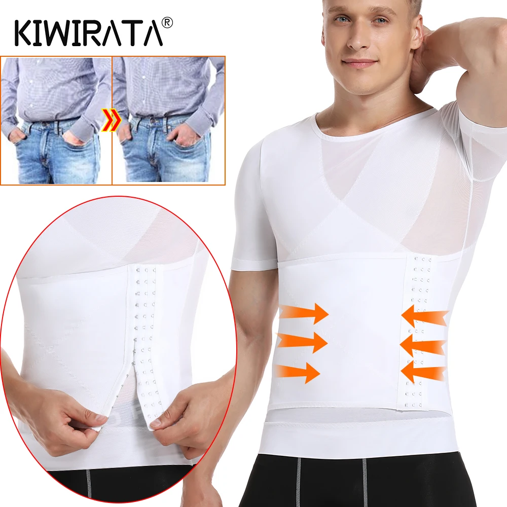 KIWIRATA Men gynecomastia Vest Shaper 