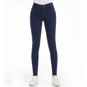 

Women Jeans Plus Size Casual High Waist Summer Spring Pant Slim Stretch Cotton Denim Trousers For Womans Blue Black 4xl 5xl