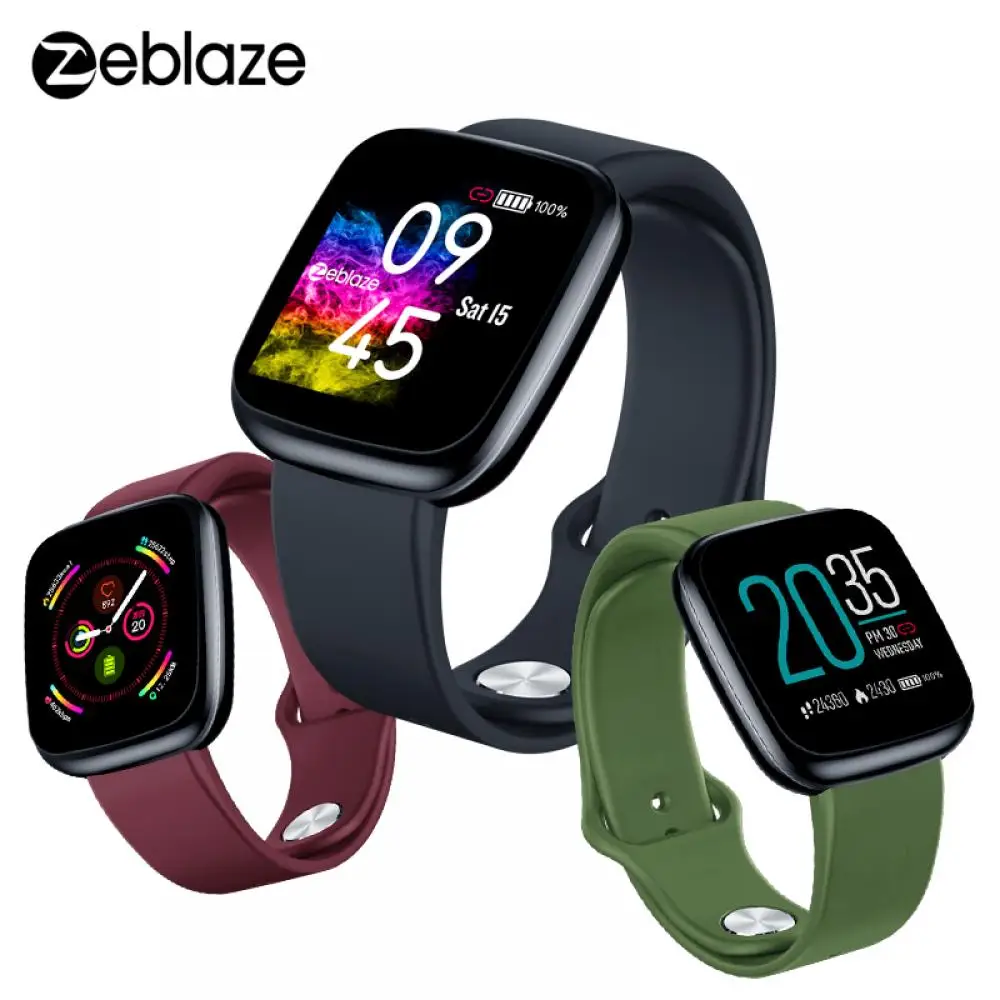 Smartwatch Zeblaze Crystal 3 IPS Color Screen Heart Rate Wristband IP67 Waterproof Long Battery Life Smart Watch For IOS Android |