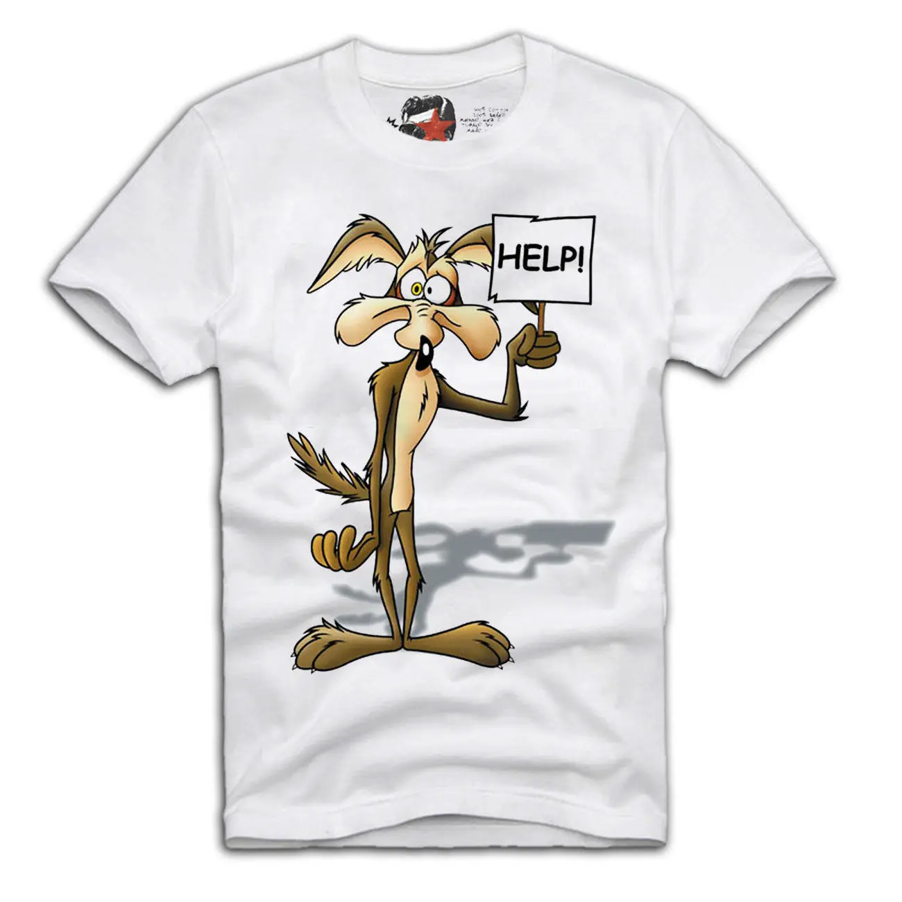 E1SYNDICATE футболка WILE E. COYOTE LOONEY TUNES BUGS BUNNY ROADRUNNER мультяшная Футболка Мужская Унисекс