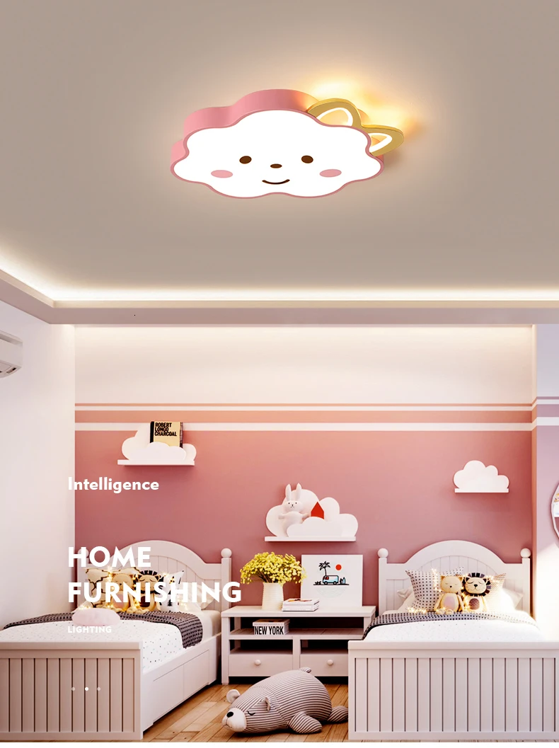 Awsiaiton, современная светодиодная потолочная люстра для гостиной, спальни, детской комнаты, блеск, Avize, мультяшная розовая люстра, освещение