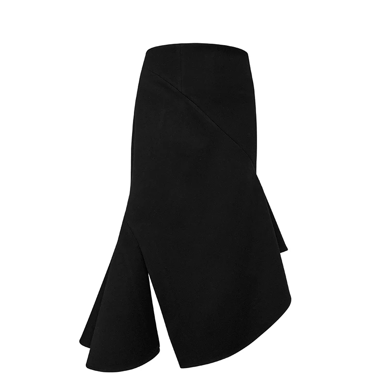 black GCC3249 XITAO, модные, черные, элегантные, дикие юбки, для женщин, s, сексуальные, нестандартные юбки, вечерние, женская одежда,, уличная одежда, GCC3249 - Цвет: black GCC3249