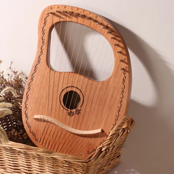 

Sound Kids Solid Wood 10 16 String Travel Portable Lier Harp Musical Instrument Entertainment Professional Mini Party Gift