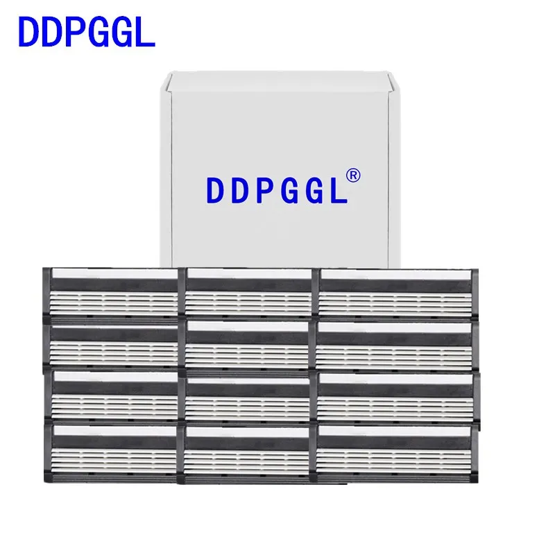 

DDPGGL Men Great Quality Replaceable Blade 5 Layer Shaver Razor Blade 12 Pcs Blade Sharp Shave Smooth Deep Facia Clean