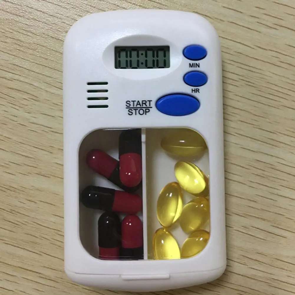 Электронный Умный набор с 2 ячейками таймер напоминание герметичный контейнер