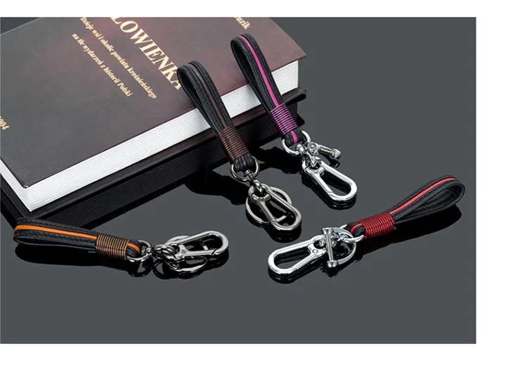 Модные кожаные брелки для ключей ручной работы, пряжка подковы, автомобильные аксессуары, подарок для Audi Bmw Volvo Lada Kia Mazda Renault