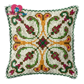 

Mandala latch hook rug kits cross-stitch pillow carpet embroidery kit latch hook pillow point rug do it yourself home decoration