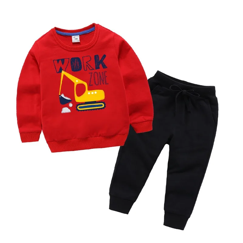 

Children's Clothing Children's Suits BOY'S Autumn 2019 New Style Korean-style-Clothing Baby Sports Hoodie Two-Piece Set