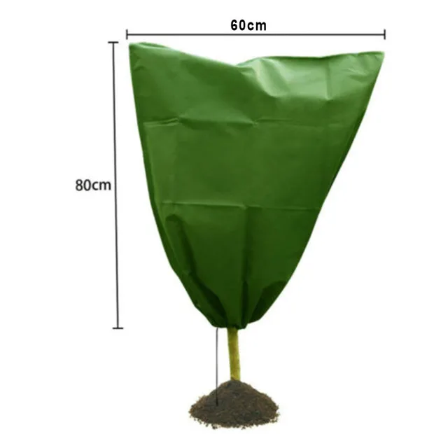2 шт зеленые чехлы для защиты растений Нетканые 80*60 см легкие многоразовые Чехлы для защиты растений