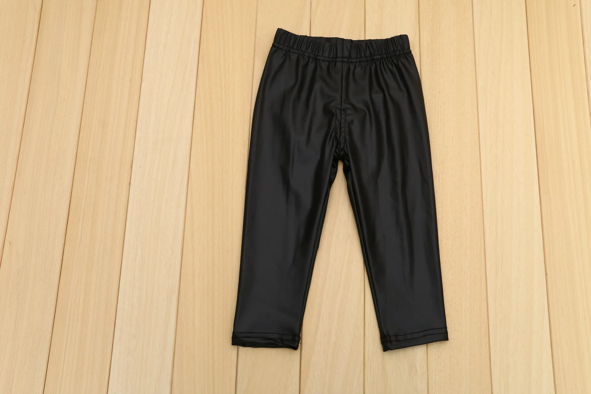 

Childrenswear Spring And Autumn Medium-small Thin Faux Leather Pants Children Versatile Type Leggings Creative-Leather Pants New