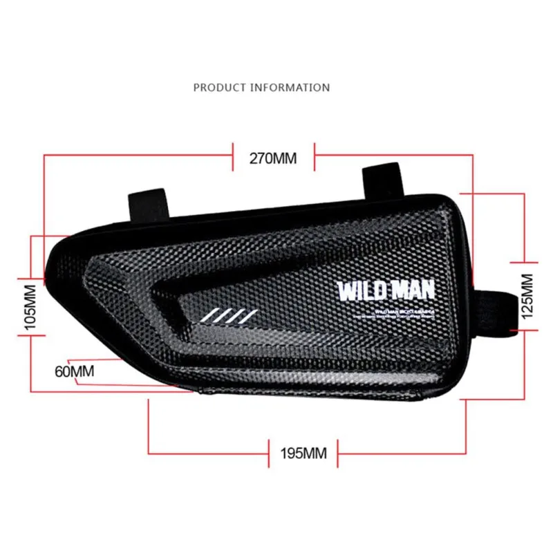 Riding Mountain Bike Bag Rainproof Reflective Bike Rear Rack Pu Leather Cycling Accessories Hard Shell Bags Tools