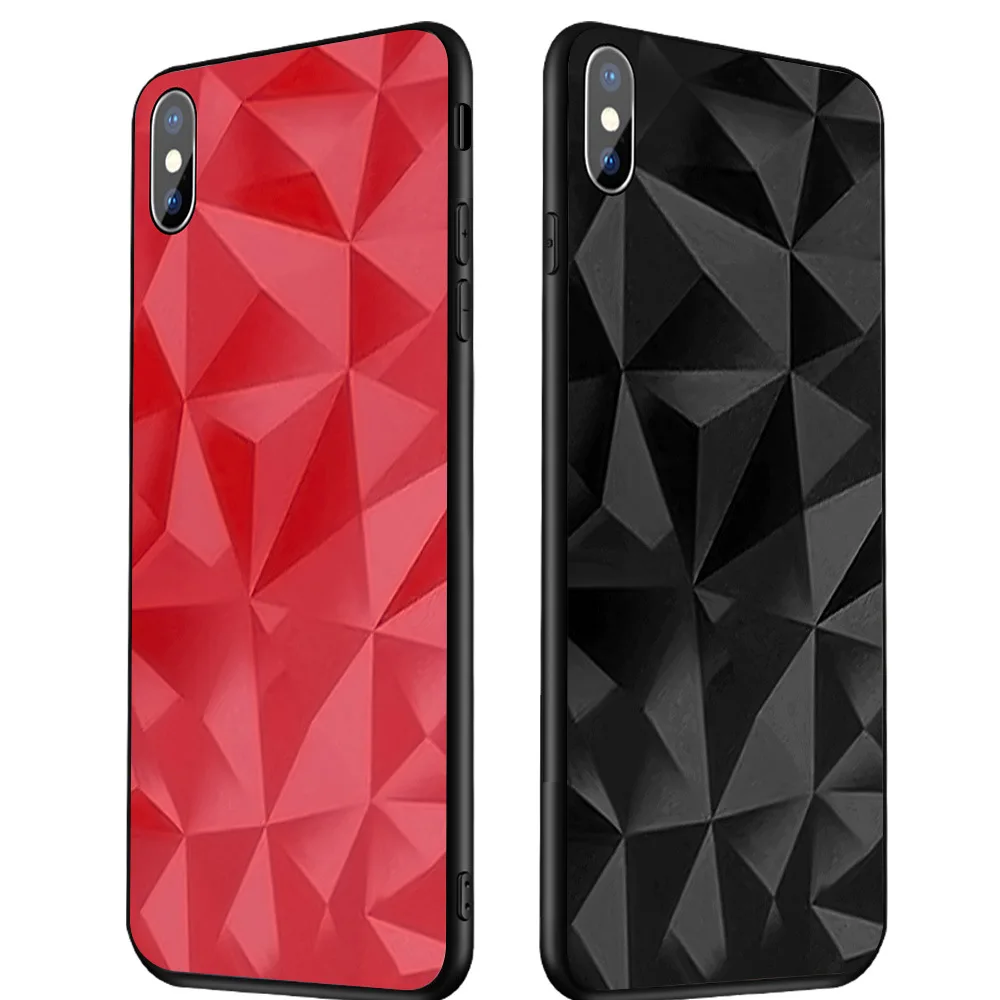 Для iPhone X XS MAX XR 8 8 Plus 7 7 Plus 6 6S 6S Plus Алмазный закаленное стекло бизнес Бампер Защитный ковер