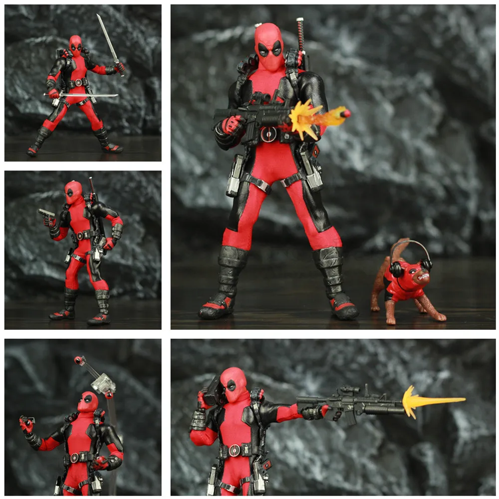 

One:12 Marvel Deadpool 6" Action Figure Clothes Cloth Suit Dead Pool Legends Dog 1/12 1:12 Comic Movie Toys Doll Model
