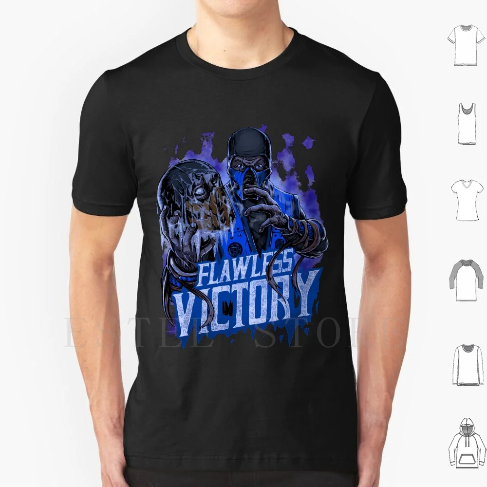 Sub Zero T Shirt Cotone Uomo Stampa Fai Da Te Mortal Mortal Kombat Mortal Kombat Mortal Kombat Subzero Flawaless Scorpion Videogioco