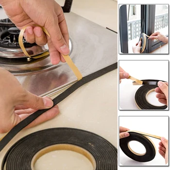 

2m Gas Stove Table Gap Sealing Tape Anti-fouling Waterproof Anti-mold Strip Self-adhesive Tape For Window Slit Kitchen Sink Seal