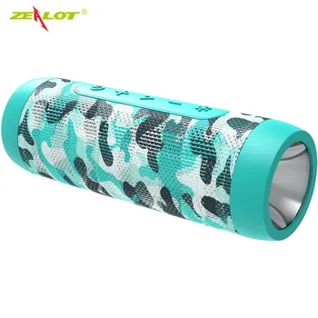 

S22 Bluetooth Speaker Power Bank Portable Column Wireless Speaker Boombox with Flashlight support TF card FM Radio
