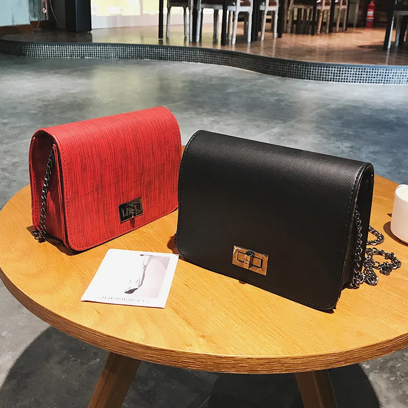 

Autumn And Winter Small Bag 2017 Summer Trend New Style Korean-style bai da xiao Square Bag Lock Shoulder Oblique WOMEN'S Bag