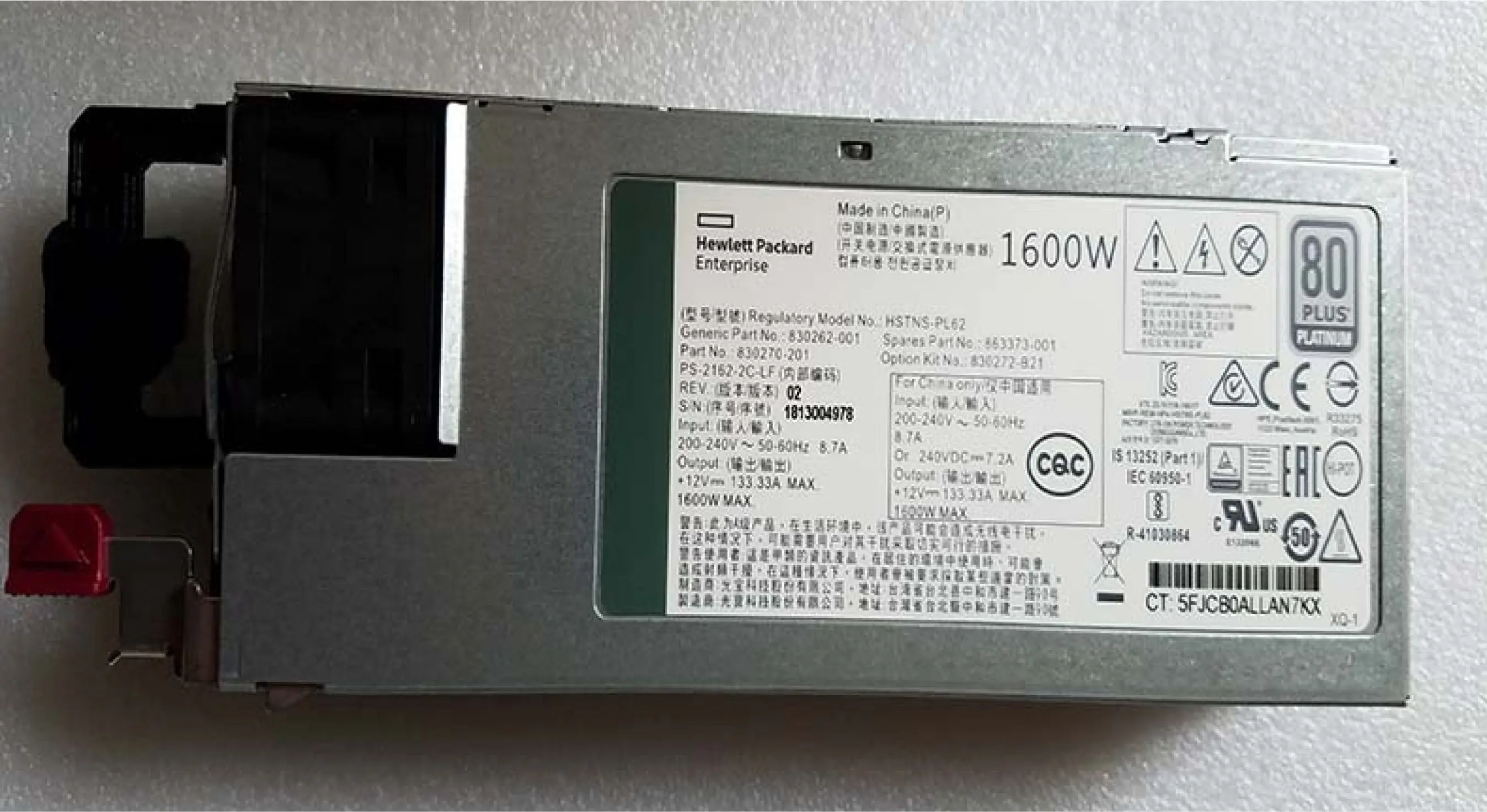 830272-B21 830270-301 830262-001 863373-001 HPE 1600W HSTNS-PL62 источник питания | Компьютеры и офис