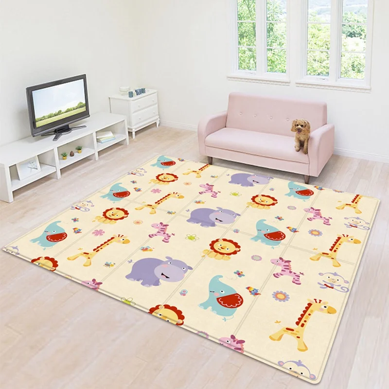 180*100*0.6CM Baby Play Floor Mat Extra Large Foldable Foam Mat Baby Crawling Cushion Adult Gym Mat Toddler Playground