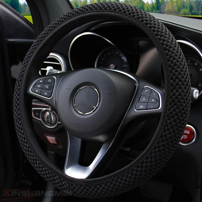 steering wheel covers black