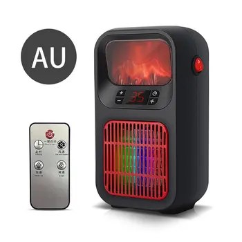 

Mini Portable Electric Space Heater Desktop Heating Warm Air Heater Black for Home Office Radiator Warmer Fan
