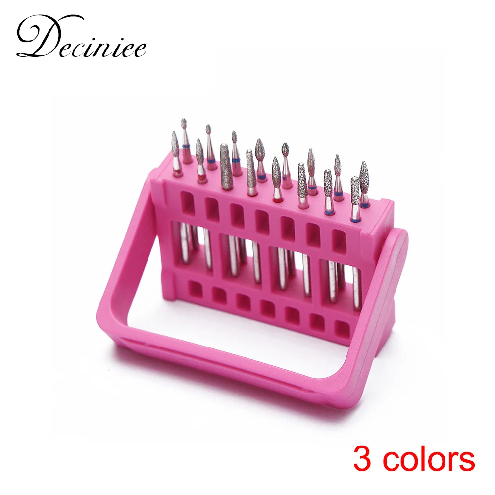 Профессиональный держатель сверла для ногтей подставка головки 16 отверстий