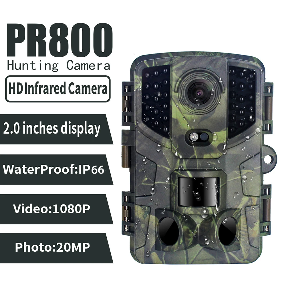 Охотничья фотоловушка PR800 1080P 20 МП | Спорт и развлечения