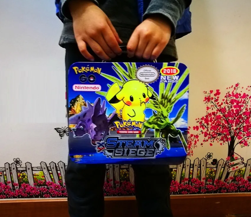 TAKARA TOMY Pet Покемон карты высокого класса Подарочная коробка карты игрушки детей Покемон карты железный ящик