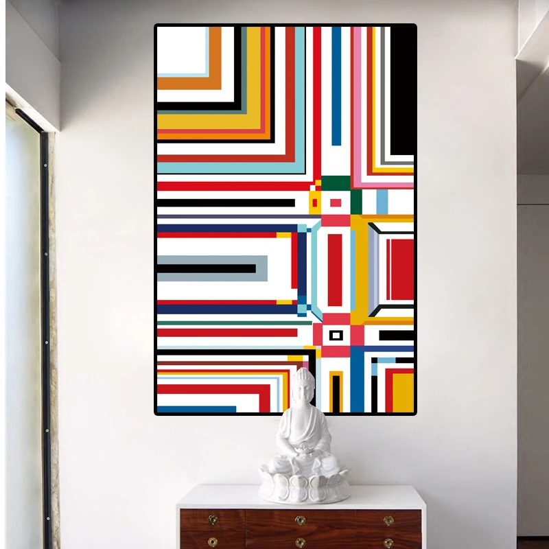 Абстрактная живопись сетка картины от Piet Cornelies Mondrian современные на холсте