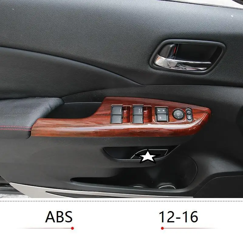 Automovil Модифицированная Автомобильная оконная ручка, шестерня, дверь, интерьер, яркие блестки, автомобильный Стайлинг, модификация 12 13 14 15 16 для Honda CRV - Название цвета: Number 5