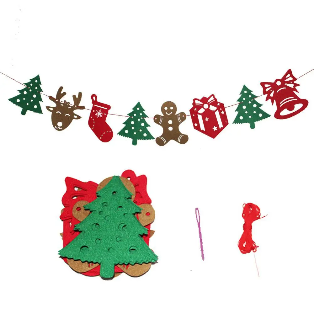 TPFOCUS Merry Christmas String флаг Снежинка Олень ленты Рождественская елка подвесные гирлянды баннер, домашнее украшение