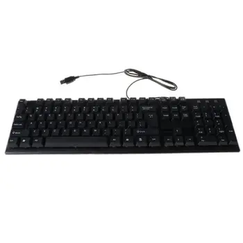 

Russian Arabic French spanish USB Wired Silent Keyboard Waterproof Office 104 Keys Keyboard for Windows Desktop Computer