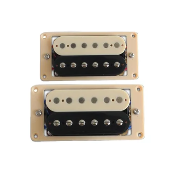 

Set of 2 Double Coil Humbucker Pickups Electric 52MM Guitar Bridge Pickup Cream
