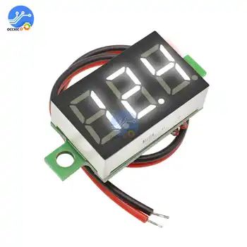 

0.36 Inch Mini Digital LED Display Voltmeter White Panel Voltage Meter DC 4.7~32V 3-Digital Display Voltmeter