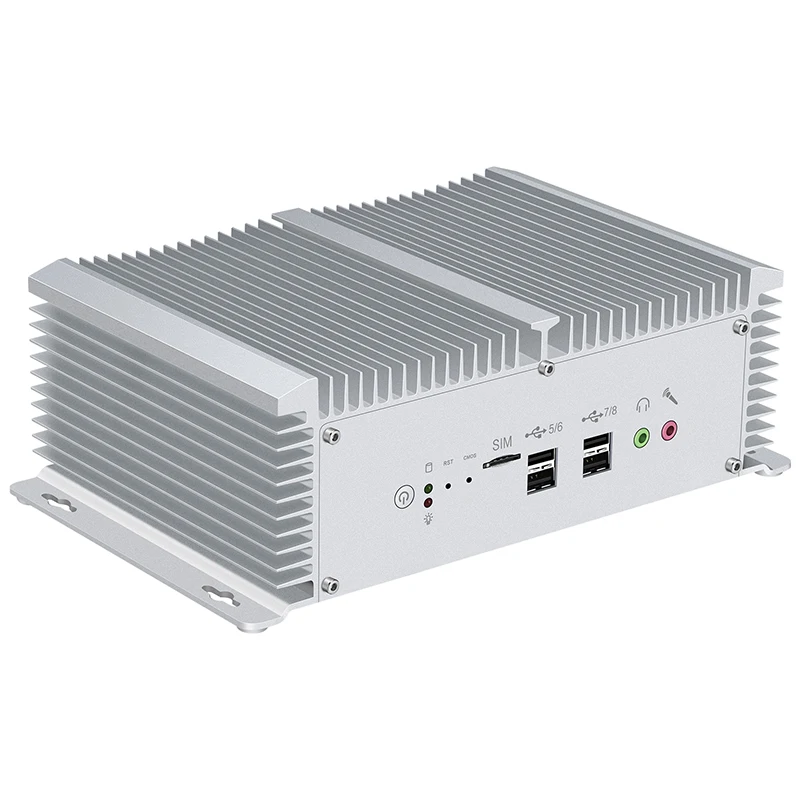 Мини-ПК Intel Core i5-8350U i7-7500U i5-7200U промышленных микро ПК 2* LAN 8* USB RS232/422/485 HDMI VGA GPIO, Wi-Fi, 4G, Windows, Linux