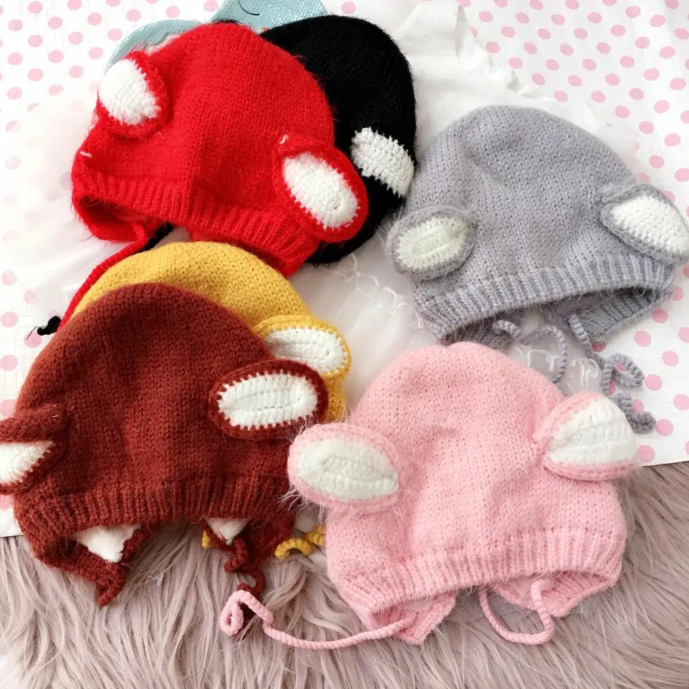 Kids Children Child Baby Skullies Beanies Boy Girl Hat Cap Winter Solid