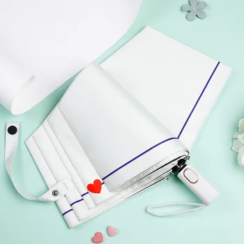 

3 Folding Sun Umbrellas Sunscreen Female Parasol Portable Woman Automatic Romantic Gifts Female Business Umbrella Male Paraguas