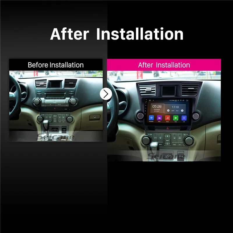 Best Seicane 10.1 inch Android 9.0 for Toyota Highlander 2009-2014 Car GPS Navigation Radio Multimedia Steering Wheel Control 5 Best Seicane 10.1 inch Android 9.0 for Toyota Highlander 2009-2014 Car GPS Navigation Radio Multimedia Steering Wheel Control 5