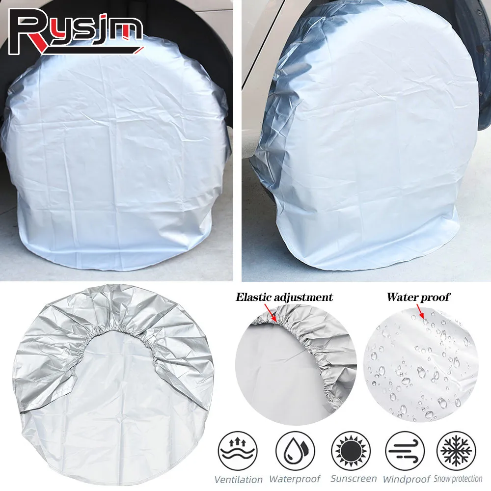 Tire Covers 4/3/2/1Pcs 32inch Wheel Tire Covers Case Car Tires Storage Bag Vehicle Wheel Protector for RV Truck SUV Car Camper car styling tire covers