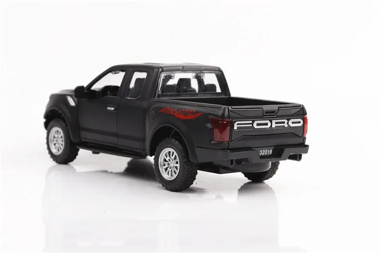 1/32 литая модель автомобиля, новинка, Ford Raptor, металлический сплав, высокая симуляция автомобилей, огни, игрушки, транспортные средства для детей, подарки для детей