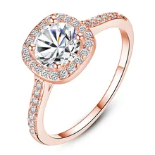 VOHE Vintage Sapphire Amethyst Citrine Emerald Wedding Engagement Women Ring Jewelry(China)