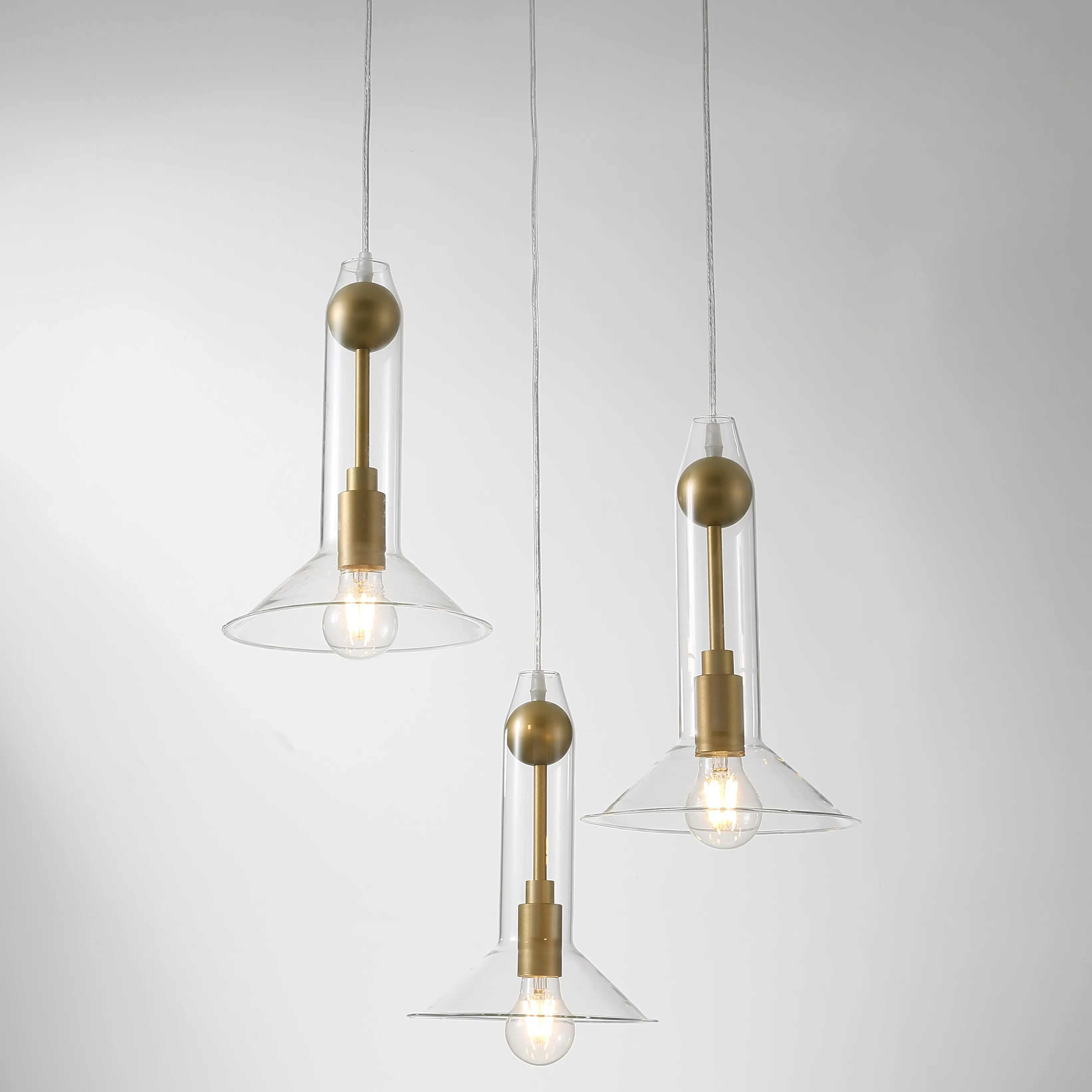 

Nordic Style Simple Pendent Lamp Dining Room Restaurant Bedroom Modern Pendent Lights Deco Fashion LED Glass Lighting Fixtures